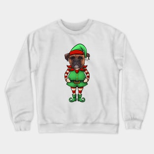 Boxer Christmas Elf Crewneck Sweatshirt